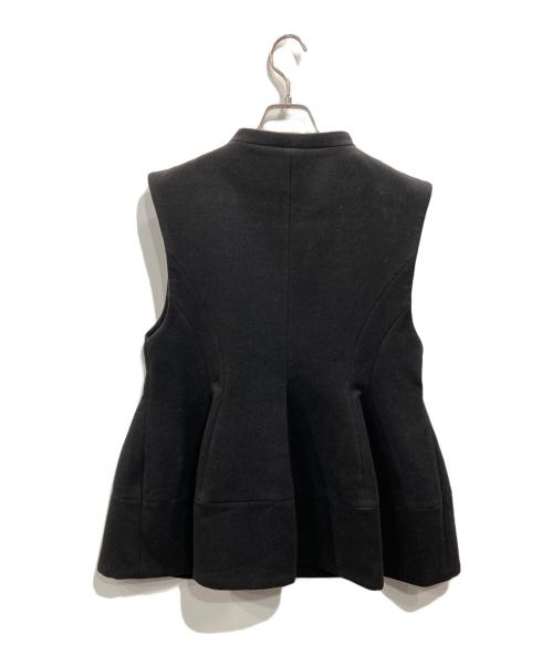 machatt（マチャット）machatt (マチャット) ウールライクフォルムベスト ブラック サイズ:Freeの古着・服飾アイテム