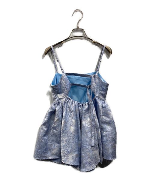 sahara（サハラ）sahara (サハラ) フラワージャガードキャミソール ブルー サイズ:なしの古着・服飾アイテム