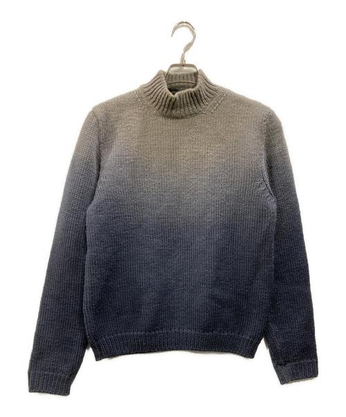 GUCCI（グッチ）GUCCI (グッチ) ハイネックグラデーションニット グレー サイズ:Mの古着・服飾アイテム