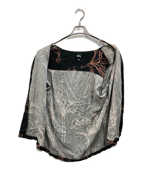 stussy（ステューシー）stussy (ステューシー) バナナツリーアロハシャツ ブラック サイズ:SIZE Mの古着・服飾アイテム
