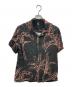 stussy（ステューシー）の古着「バナナツリーアロハシャツ」｜ブラック