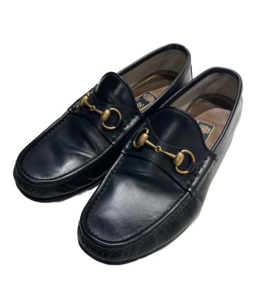 GUCCI（グッチ）GUCCI (グッチ) ホースビットローファー ブラック サイズ:7の古着・服飾アイテム