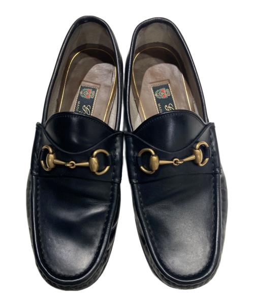 GUCCI（グッチ）GUCCI (グッチ) ホースビットローファー ブラック サイズ:7の古着・服飾アイテム