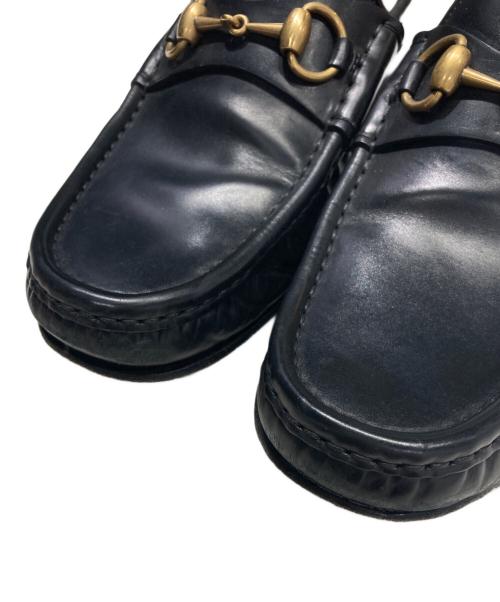 GUCCI（グッチ）GUCCI (グッチ) ホースビットローファー ブラック サイズ:7の古着・服飾アイテム