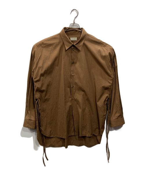 Toironier（トワロニエ）Toironier (トワロニエ) ブロードルーズシャツ ブラウン サイズ:Fの古着・服飾アイテム