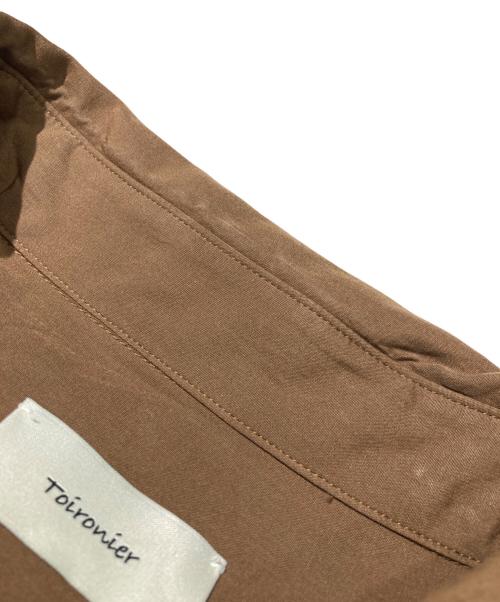 Toironier（トワロニエ）Toironier (トワロニエ) ブロードルーズシャツ ブラウン サイズ:Fの古着・服飾アイテム