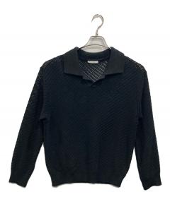 中古・古着通販】CULLNI (クルニ) メッシュニットポロシャツ ホワイト