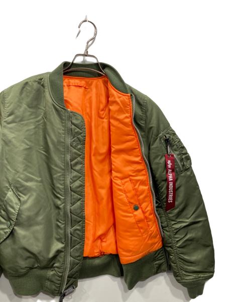 ALPHA（アルファ）ALPHA (アルファ) MA-1 flight jacket グリーン サイズ:SIZE Mの古着・服飾アイテム