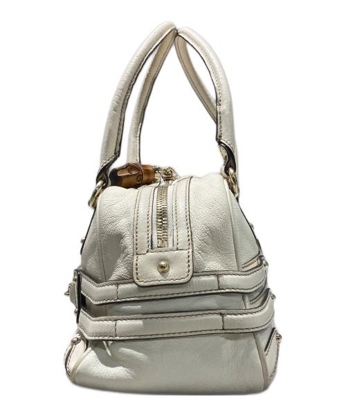 GUCCI（グッチ）GUCCI (グッチ) ホースビットハンドバッグ アイボリーの古着・服飾アイテム