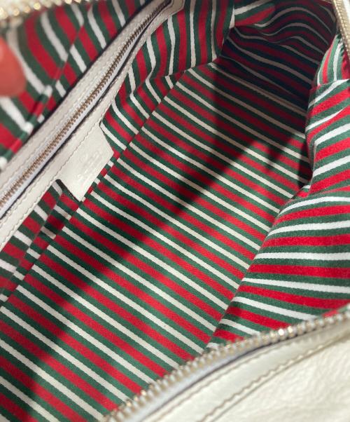 GUCCI（グッチ）GUCCI (グッチ) ホースビットハンドバッグ アイボリーの古着・服飾アイテム