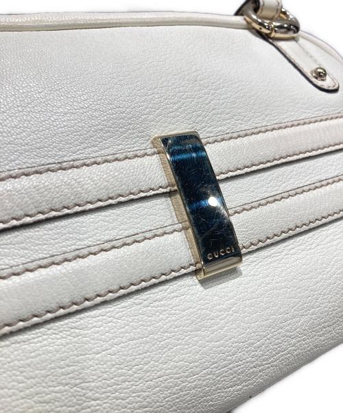 GUCCI（グッチ）GUCCI (グッチ) ホースビットハンドバッグ アイボリーの古着・服飾アイテム