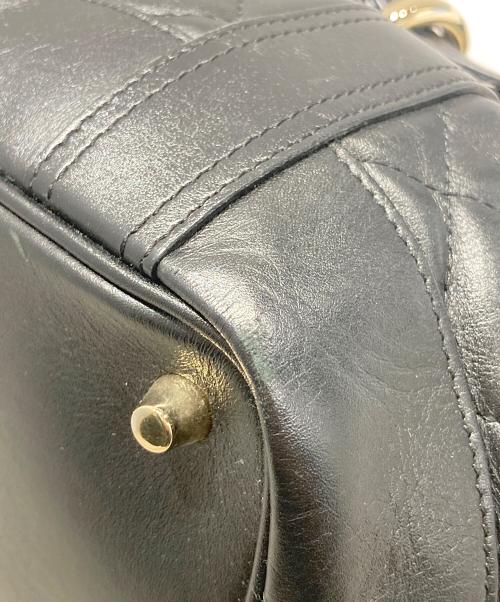 BURBERRY（バーバリー）BURBERRY (バーバリー) プローサム キルティングレザーバッグ ブラックの古着・服飾アイテム