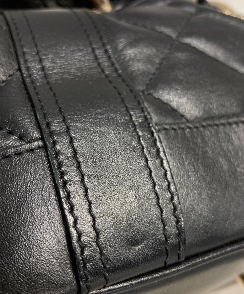 BURBERRY（バーバリー）BURBERRY (バーバリー) プローサム キルティングレザーバッグ ブラックの古着・服飾アイテム