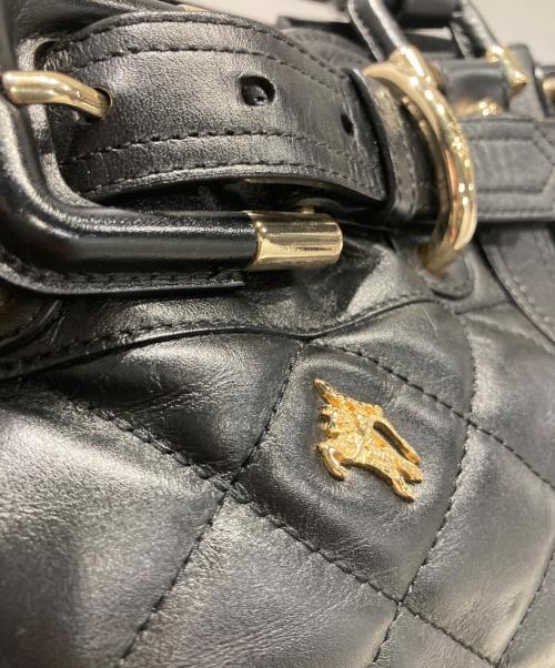 BURBERRY（バーバリー）BURBERRY (バーバリー) プローサム キルティングレザーバッグ ブラックの古着・服飾アイテム