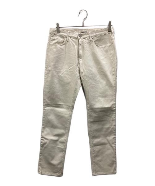 EMPORIO ARMANI（エンポリオアルマーニ）EMPORIO ARMANI (エンポリオアルマーニ) J06 SLIM FIT デニムパンツ アイボリー サイズ:W31の古着・服飾アイテム