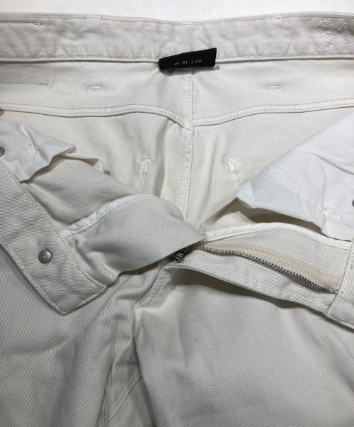 EMPORIO ARMANI（エンポリオアルマーニ）EMPORIO ARMANI (エンポリオアルマーニ) J06 SLIM FIT デニムパンツ アイボリー サイズ:W31の古着・服飾アイテム