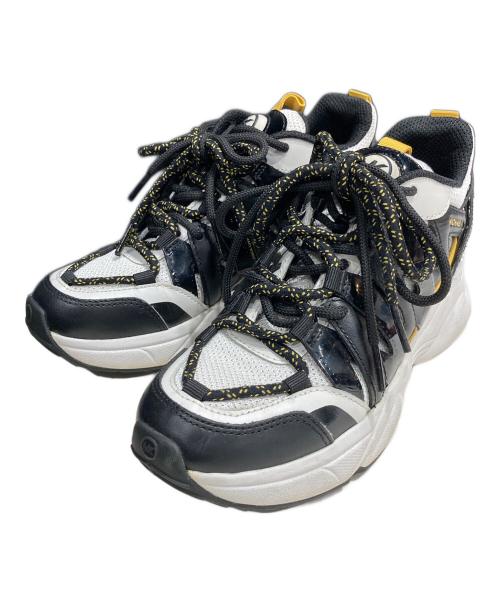 MICHAEL KORS（マイケル・コース）MICHAEL KORS (マイケル・コース) スニーカー ホワイト×ブラック サイズ:22.5cmの古着・服飾アイテム