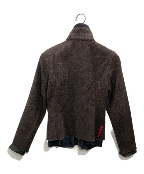 PRADA SPORTS（プラダスポーツ）PRADA SPORTS (プラダスポーツ) ツイードジャケット ブラウン サイズ:SIZE Sの古着・服飾アイテム