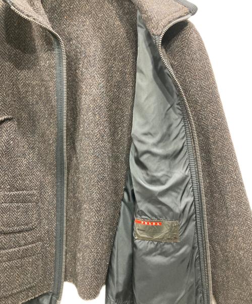 PRADA SPORTS（プラダスポーツ）PRADA SPORTS (プラダスポーツ) ツイードジャケット ブラウン サイズ:SIZE Sの古着・服飾アイテム