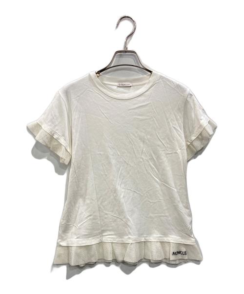 MONCLER（モンクレール）MONCLER (モンクレール) 切替カットソー ホワイト サイズ:14Aの古着・服飾アイテム