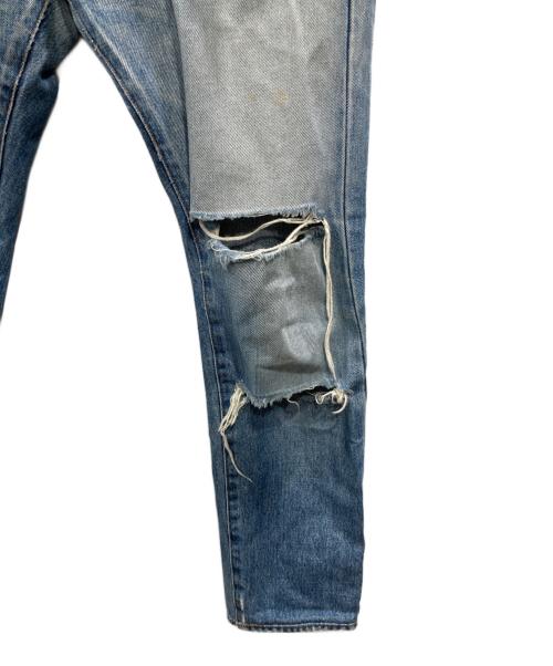 Saint Laurent Paris（サンローランパリ）Saint Laurent Paris (サンローランパリ) ダメージ加工デニムパンツ ブルー サイズ:SIZE28の古着・服飾アイテム