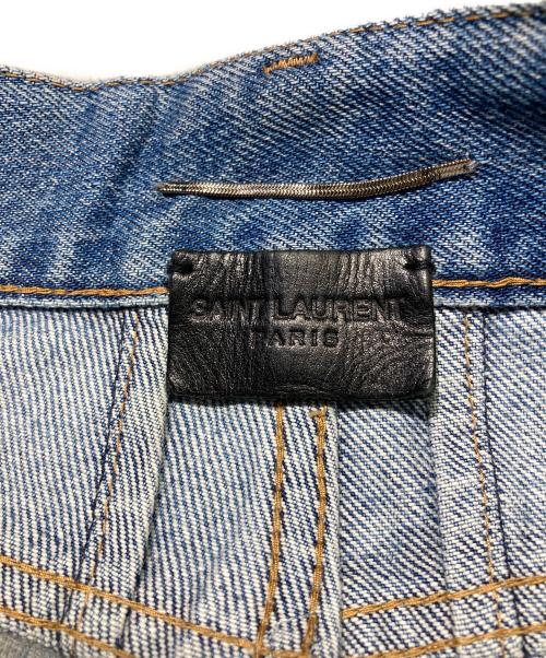 Saint Laurent Paris（サンローランパリ）Saint Laurent Paris (サンローランパリ) ダメージ加工デニムパンツ ブルー サイズ:SIZE28の古着・服飾アイテム