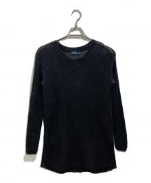 POLO RALPH LAUREN（ポロ・ラルフローレン）の古着「メッシュニット」｜ブラック