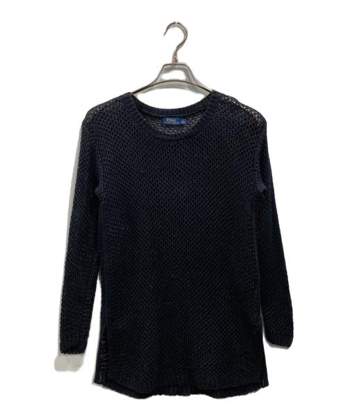 POLO RALPH LAUREN（ポロ・ラルフローレン）POLO RALPH LAUREN (ポロ・ラルフローレン) メッシュニット ブラック サイズ:Sの古着・服飾アイテム