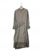 Y's bisワイズビス）の古着「ブラウスワンピース」｜グレー