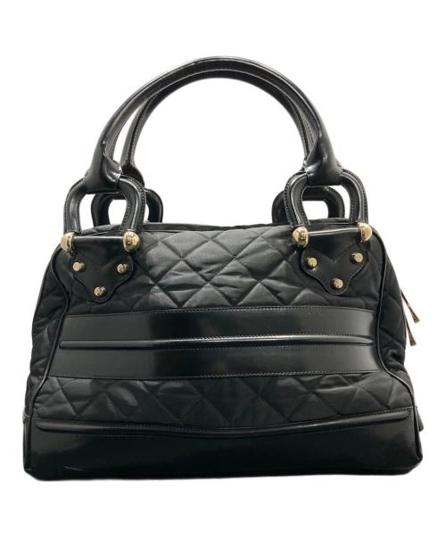 BURBERRY（バーバリー）BURBERRY (バーバリー) キルティングレザー切替バッグ ブラックの古着・服飾アイテム