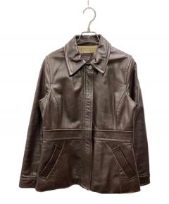 中古・古着通販】COACH (コーチ) ラムレザー スタンドカラー シングル