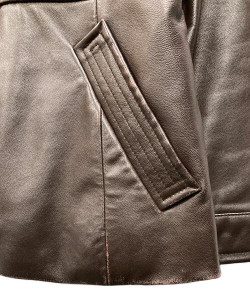 COACH（コーチ）COACH (コーチ) レザージャケット ブラウン サイズ:Sの古着・服飾アイテム