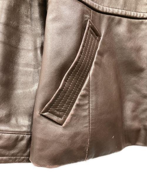 COACH（コーチ）COACH (コーチ) レザージャケット ブラウン サイズ:Sの古着・服飾アイテム