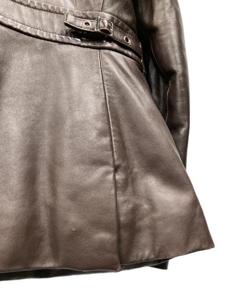 COACH（コーチ）COACH (コーチ) レザージャケット ブラウン サイズ:Sの古着・服飾アイテム