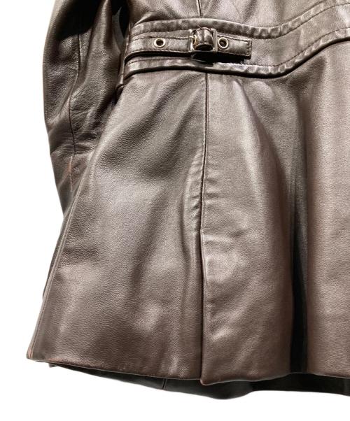COACH（コーチ）COACH (コーチ) レザージャケット ブラウン サイズ:Sの古着・服飾アイテム