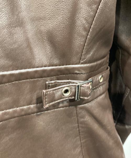 COACH（コーチ）COACH (コーチ) レザージャケット ブラウン サイズ:Sの古着・服飾アイテム