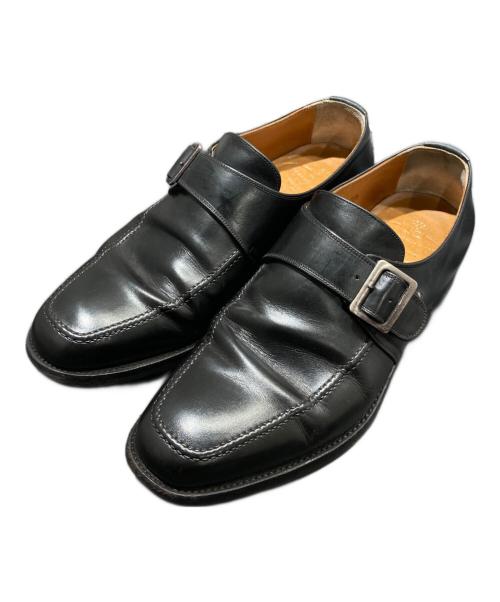 SCOTCH GRAIN（スコッチグレイン）SCOTCH GRAIN (スコッチグレイン) モンクストラップシューズ ブラック サイズ:25cmの古着・服飾アイテム