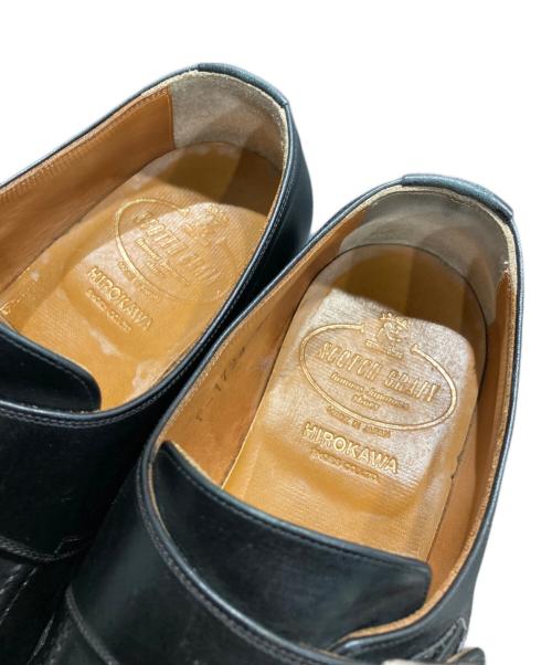 SCOTCH GRAIN（スコッチグレイン）SCOTCH GRAIN (スコッチグレイン) モンクストラップシューズ ブラック サイズ:25cmの古着・服飾アイテム