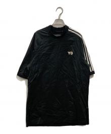 Y-3（ワイスリー）の古着「3ストライプオーバーサイズロゴTシャツ」｜ブラック