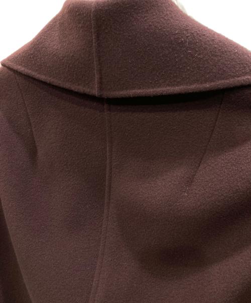 CITY（シティ）CITY (シティ) ピュアウールダブルフェイスロングガウンコート パープル サイズ:Mの古着・服飾アイテム