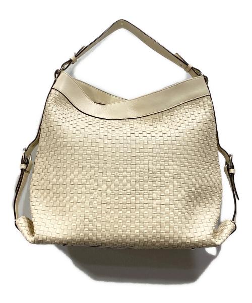 MaxMara（マックスマーラ）MaxMara (マックスマーラ) メッシュワンショルダーバッグ ホワイト サイズ:-の古着・服飾アイテム