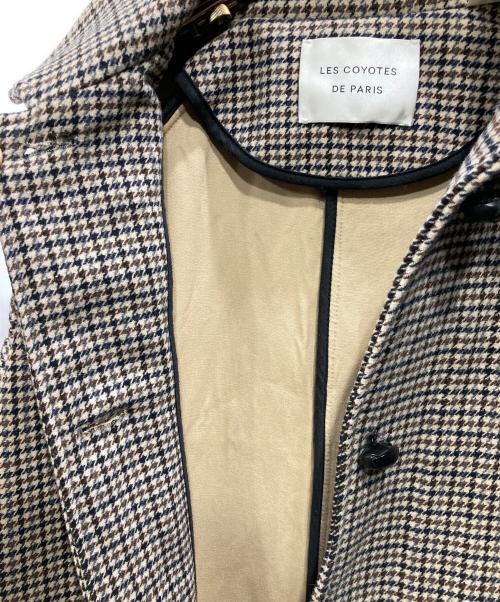 LES COYOTES DE PARIS（レコヨーテドゥパリ）LES COYOTES DE PARIS (レコヨーテドゥパリ) くるみボタンウールコート ベージュ サイズ:Sの古着・服飾アイテム