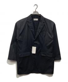 eN ROUTE（アンルート）の古着「ポリエステル ツイル ドロップショルダー2Bジャケット」｜ネイビー
