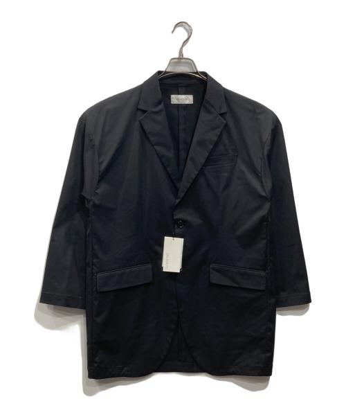 eN ROUTE（アンルート）EN ROUTE (アンルート) ポリエステル ツイル ドロップショルダー2Bジャケット ネイビー サイズ:Sの古着・服飾アイテム