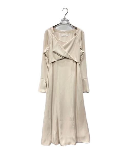 HER LIP TO（ハーリップトゥ）Her lip to (ハーリップトゥ) Elsie Twist-Front Dress ベージュ サイズ:Mの古着・服飾アイテム