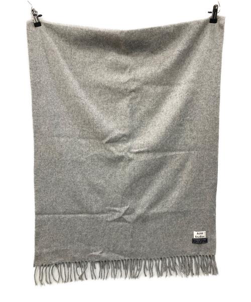 Acne studios（アクネ ストゥディオス）ACNE STUDIOS (アクネ ストゥディオス) 大判マフラー グレーの古着・服飾アイテム