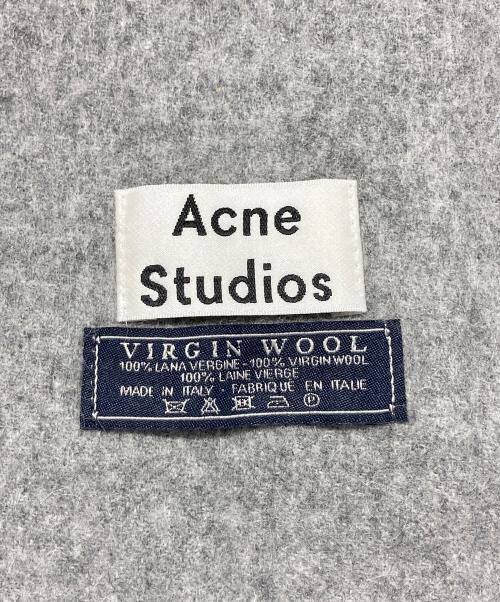 Acne studios（アクネ ストゥディオス）ACNE STUDIOS (アクネ ストゥディオス) 大判マフラー グレーの古着・服飾アイテム