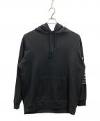 Y'sワイズ）の古着「袖ロゴパーカー」｜ブラック