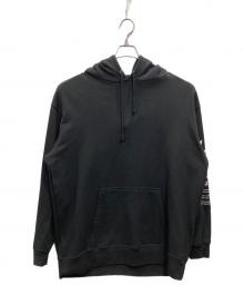 Y's（ワイズ）の古着「袖ロゴパーカー」｜ブラック