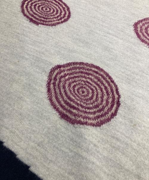 慈雨（ジウ）慈雨 (ジウ) デザインニット グレー サイズ:Lの古着・服飾アイテム